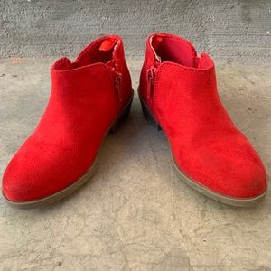 Kids Red Chelsea boots